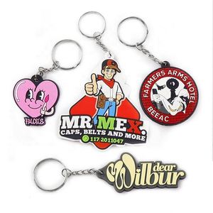 <b>Best</b> Selling Custom Logo 2D & 3D UV Printed Soft PVC <b>Keychains</b> Personalized Rubber Key Chains for Promotion Cheap Low Price - Product Image 4