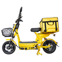 Vélo électrique de livraison CE 72V 500-800W, batterie amovible 12/20Ah, autonomie 45-75km, scooter pour livraison de nourriture