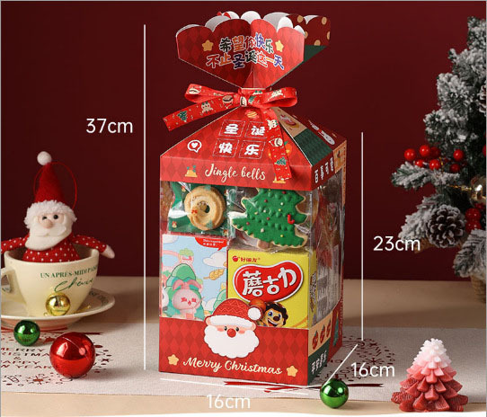 Caja de regalo - Variedad navideña - Cinta grande, 5 unidades
