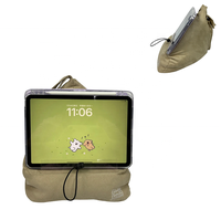 OEKO Coussin de lecture de luxe en similicuir suédé, multifonctionnel pour la maison, le bureau et les voyages, support de téléphone et de livre, pour une utilisation mains libres