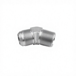 Flare-Rohrverschraubungen, männlicher Anschluss, Edelstahl, glatt, 37-Grad-Schmiedetechnik, NPT BSPP/BSPT Gewinde, Sechskantkopf, <span class=keywords><strong>ROKE</strong></span> - Product Image 3