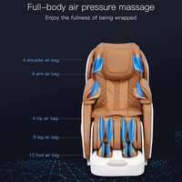 ZHOUQI Fauteuil de massage inclinable de luxe 2D 3D 4D à prix compétitif, avec fonction spa pour les pieds et rail SL, vente en gros