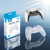 Transparenter klarer Schutz kristall für PS5-Controller-Gehäuse mit Ladest änder für Sony für PlayStation 5-Spielzubehör