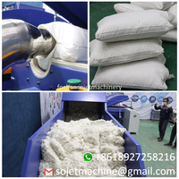 Machine de remplissage entièrement automatique Sojet HCS haute capacité pour oreillers et coussins de luxe, fibres de silicone et polyester, 350 coussins/heure pour canapés