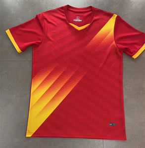 Maglia da <span class=keywords><strong>Calcio</strong></span> Personalizzata in Poliestere con Stampa a Trasferimento Termico, Stile <span class=keywords><strong>Top</strong></span>, Uniforme da Allenamento per Uomo, Estiva, ad Asciugatura Rapida, Traspirante, con Scollo a V - Product Image 4