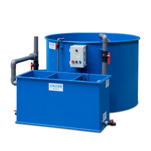 معدات ترشيح بركة السمك الزرقاء PP ، مقشدة البروتين وفلتر الأسطوانة لخزان الأسماك ، مياه البحر المصنوعة من البلاستيك والبلاستيك - Product Image 5