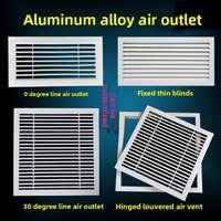 Grille rectangulaire personnalisée à montage au plafond pour sortie d'air conditionné central, diffuseur d'air de retour et port d'inspection à persiennes