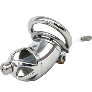 Anillo de Castidad Masculino con Sonda Uretral y Anillo de Espiga, Talla S/L, Jaula para Pene, Precio de Fábrica 2022 - Product Image 6