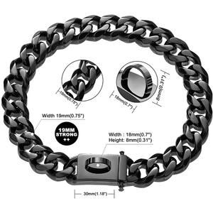 Luxe Cubaanse Link Halsbanden Zware Bully Grote Hond Keten Kraag Metalen Goud Hond Keten - Product Image 4