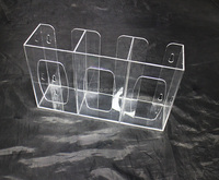Distributeur de gants, porte-gants en acrylique et en plexiglas, 3 niveaux, très léger, porte-présentoir, en porte-gants, pour hôpitaux médical, fourniture pour tablier, masque