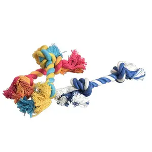Qbellpet all'ingrosso nodo corda pet pet giocattolo di peluche da masticare durevole corda di cotone cane giocattoli da masticare aggressivi masticatori di grande razza - Product Image 3