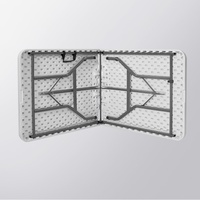 Location de table et chaises pliantes en métal et plastique blanc de 6 pieds de haute qualité pour événements de jardin