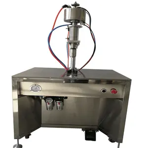 Machine de scellage et de remplissage d'aérosol semi-automatique pratique pour usage domestique