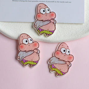 Mini flatback résine breloques dessin animé cabochon flatback artisanat ornements crème colle décorations bricolage accessoires pour phonecasesshoes - Product Image 6