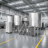 Système de brassage industriel de 5000 L (50 BBL) pour brasserie artisanale, équipement de brassage pour usage commercial