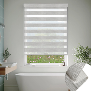 SAMADHI Cordless Zebra Blinds Dual Layer Day/Night Shades Zebra Blinds - Product Image 1
