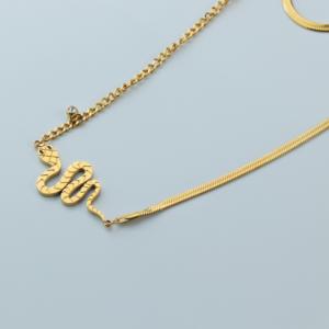 Colliers en acier inoxydable Vefiery en gros - Plaqué or 18 carats/or rose, inaltérable, modèles variés pour usage quotidien et occasions spéciales - Product Image 4