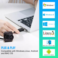 Módulo de Cámara USB ELP 1080P de Alta Velocidad 260fps/120fps/60fps con Lente Gran Angular de 2.9mm CMOS OV4689 Mini Módulo de Cámara para Linux