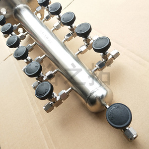 Stainless Steel Air Distribution Manifold Pipe With Multiple Outlets For Pneumatic Systems - Product Image 2