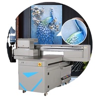 Imprimante à plat UV Fortune pour tête d'impression I3200 semi-automatique 750x950mm pour étuis de téléphone en plastique, bouteilles, étiquettes