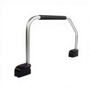 Poignée de porte d'entrée pliante pour camping-car, <span class=keywords><strong>caravane</strong></span>, motorhome, en aluminium blanc/noir, <span class=keywords><strong>prix</strong></span> avantageux - Product Image 1