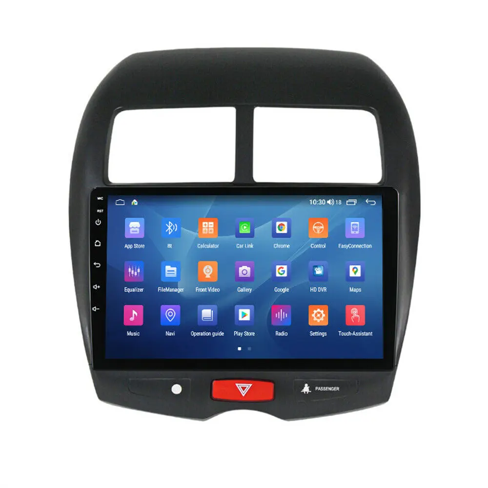 Rádio para carro mitsubishi asx rvr outlander, 2013-2015 9 polegadas, android 10