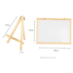 Bảng ghi nhớ bằng gỗ hai mặt màu đen và trắng trẻ em 3-6 tuổi viết bé vẽ bảng đồ chơi Bảng Graffiti - Product Image 3