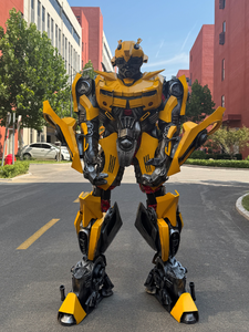 Traje <span class=keywords><strong>de</strong></span> Robot Bumble Bee amarillo realista gigante para vestido <span class=keywords><strong>de</strong></span> fiesta. - Product Image 2