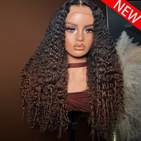 Perruques de cheveux humains frontales en dentelle Ombré colorées 13x4 HD pour femmes