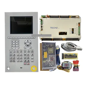 Techmation TECH2H TECH2S TECH2 dengan Sistem Kontrol HMI-Q8M, Pengontrol Tech2s PLC untuk Mesin Cetak Injeksi