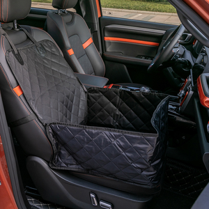 Hamaca para Perros 100% Impermeable para Asiento Trasero de Coche, Funda para Asiento de Coche con Ventana de Malla y Bolsillos de Almacenamiento - Product Image 2