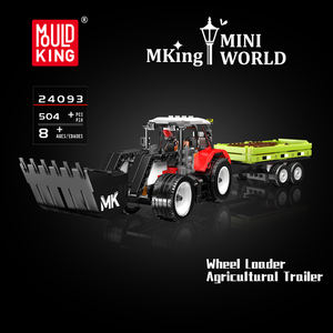 Boutique phare Model <span class=keywords><strong>King</strong></span>, <span class=keywords><strong>jouet</strong></span> éducatif pour enfants, parfait pour les garçons, 40 pièces, blocs de construction de remorque agricole pour enfants - Product Image 3