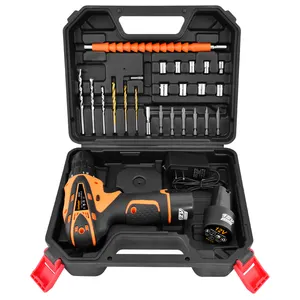 Hot Sale Portable Cordless Drill Tool Set 26PCS 12V Lithium Drill Kit Electronic Drill Combo Sets for Mechanical Repair