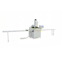 Machine de perçage d'angle CNC 3 axes 2,8 kW pour profilés aluminium de fenêtres et portes JUNDE