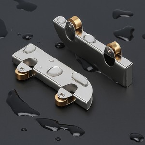 Stainless Steel Glass Pulleys 3 Mm For Door <b>Sliding</b> Systems Minimalist Design Rust Proof - Product Image 3