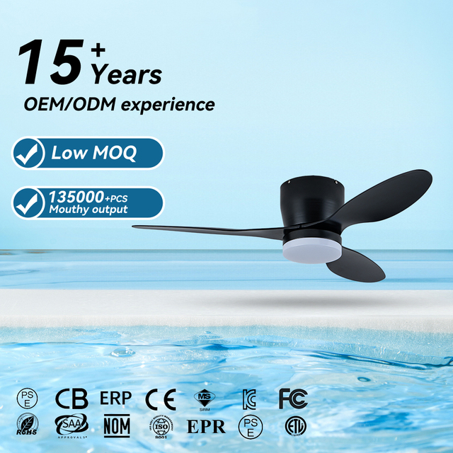 Modern Style Indoor Ceiling Fan Simple and Stylish Low-Profile Design LED Ceiling Fans Professional Manufacturer Can OEM/ODM