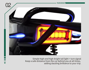 Bicicleta Eléctrica de Diseño Clásico, Nuevo Modelo, con Potente Motor de 72V para Adultos, Vehículo Eléctrico - Product Image 2