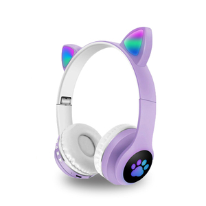 Écouteurs stéréo à oreilles de chat <span class=keywords><strong>2022</strong></span>, <span class=keywords><strong>casque</strong></span> d'écoute Bt 5.0, <span class=keywords><strong>casque</strong></span> de jeu Audifonos P47 - Product Image 3