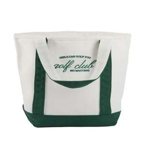 Bolsa de Tela de Algodón Orgánico al por Mayor, 10oz, Gruesa, Grande, Lisa, Reutilizable para Compras, con Correa de Hombro de Color Personalizado - Product Image 1