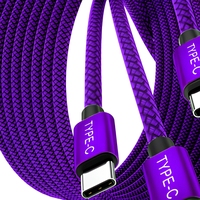 Câble de synchronisation USB-A vers Type C tressé en nylon, 1M, conducteur en cuivre pur, faible MOQ, vente directe usine pour commandes mobiles en gros