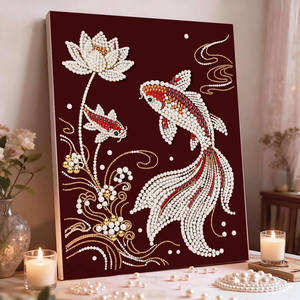 Nouvelle <span class=keywords><strong>peinture</strong></span> au diamant et aux perles à faire soi-même, objet décoratif créatif, cadeau <span class=keywords><strong>de</strong></span> fête du Nouvel An pour les amis, <span class=keywords><strong>peinture</strong></span> à coller soi-même - Product Image 3