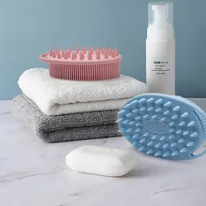 Yun Double-face Silicone spazzola da bagno a setole morbide sensoriali allenamento tattile strumento di massaggio con corda appesa pennelli per la pulizia del bambino - Product Image 2