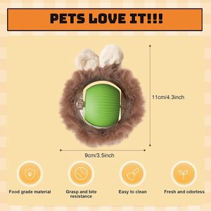 Nuevo Juguete Eléctrico Automático Inteligente para Gatos, Bola con Cargador USB, Silicona de Grado Alimenticio, Interactivo, para Masticar, Multicolor, para Animales Pequeños - Product Image 3