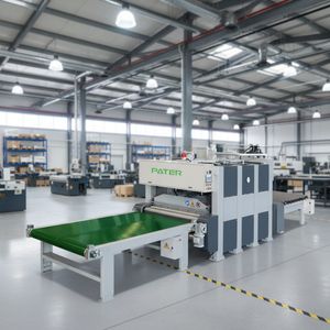 Presse à cycle court PATER à haute efficacité, presse à lamination automatique avec moteur à roulement pour la production de panneaux en bois (50 kW) - Product Image 1