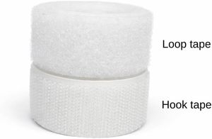 Cinta de Gancho y Bucle de Poliéster/Nylon Ecológica Blanca y Negra para Prendas y Calzado, Directo de Fábrica - Product Image 3