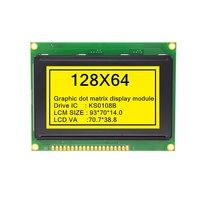Module d'écran LCD à matrice de points graphique 128x64, module d'affichage haute définition