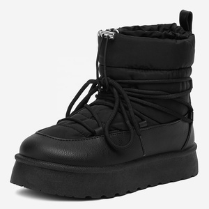 Bottes <span class=keywords><strong>de</strong></span> neige imperméables YL-26252 pour femmes, doublées <span class=keywords><strong>de</strong></span> fourrure, pour la marche en plein air en hiver, tendance, OEM/ODM - Product Image 1
