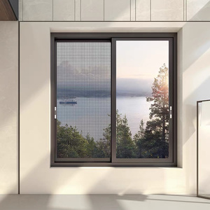 Fenêtres en aluminium, design moderne exquis pour l'intérieur de la maison, résistantes aux ouragans, double vitrage, insonorisées, fenêtres de façade sur mesure fabriquées en usine - Product Image 3