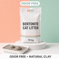 Sable pour chat en bentonite brisée, d'origine naturelle, granulés purs, sans additifs chimiques, sable de nettoyage sain pour animaux de compagnie