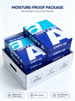 Papier de copie Qiyin Premium multi-usage A4, haute blancheur, feuilles lisses pour impression, idéal pour le bureau, l'école et la maison